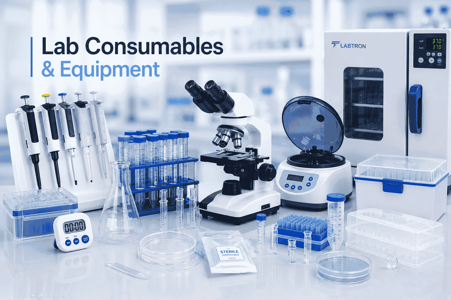 Laboratory equipment instruments glassware